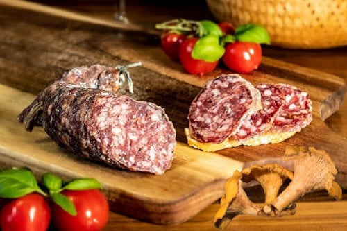 Originial französische Salami mit Pfifferlingen