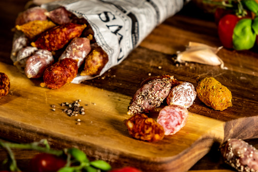 Original französische Snack-Salami gemischt